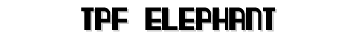 TPF Elephant font